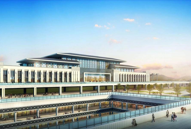 2021年牡丹江高铁站金属幕墙工程